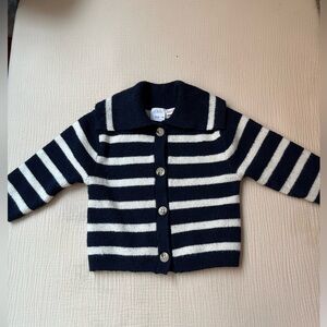 Navy stripe Zara cardigan